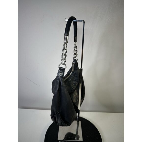 Michael Kors Black Leather Shoulder Bag - Picture 3 of 8